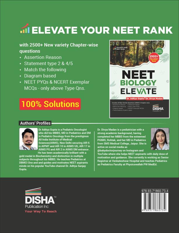 Disha NEET Biology Elevate | Elevate your Rank with New Pattern Objective Question Bank for 2026 & 2027 NEET Exams | Also useful for CUET & CBSE Class 11 & 12 - Image 9