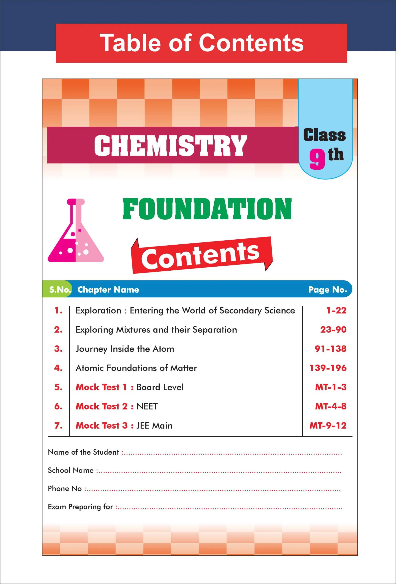 Disha New Syllabus Foundation Course in Chemistry Class 9 with Case Study Approach for IIT JEE/ NEET/ Boards/ Olympiad - 7th Edition | New NCERT Exploration Concepts | Advance Problem Solving Skills for Class IX - Image 2