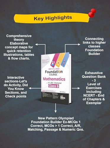Disha New Syllabus Foundation Course in Mathematics Class 6 for JEE/ Olympiad Exams 5th Edition | New NCERT Concepts | Advance Problem Solving Skills for Class 6 - Image 4