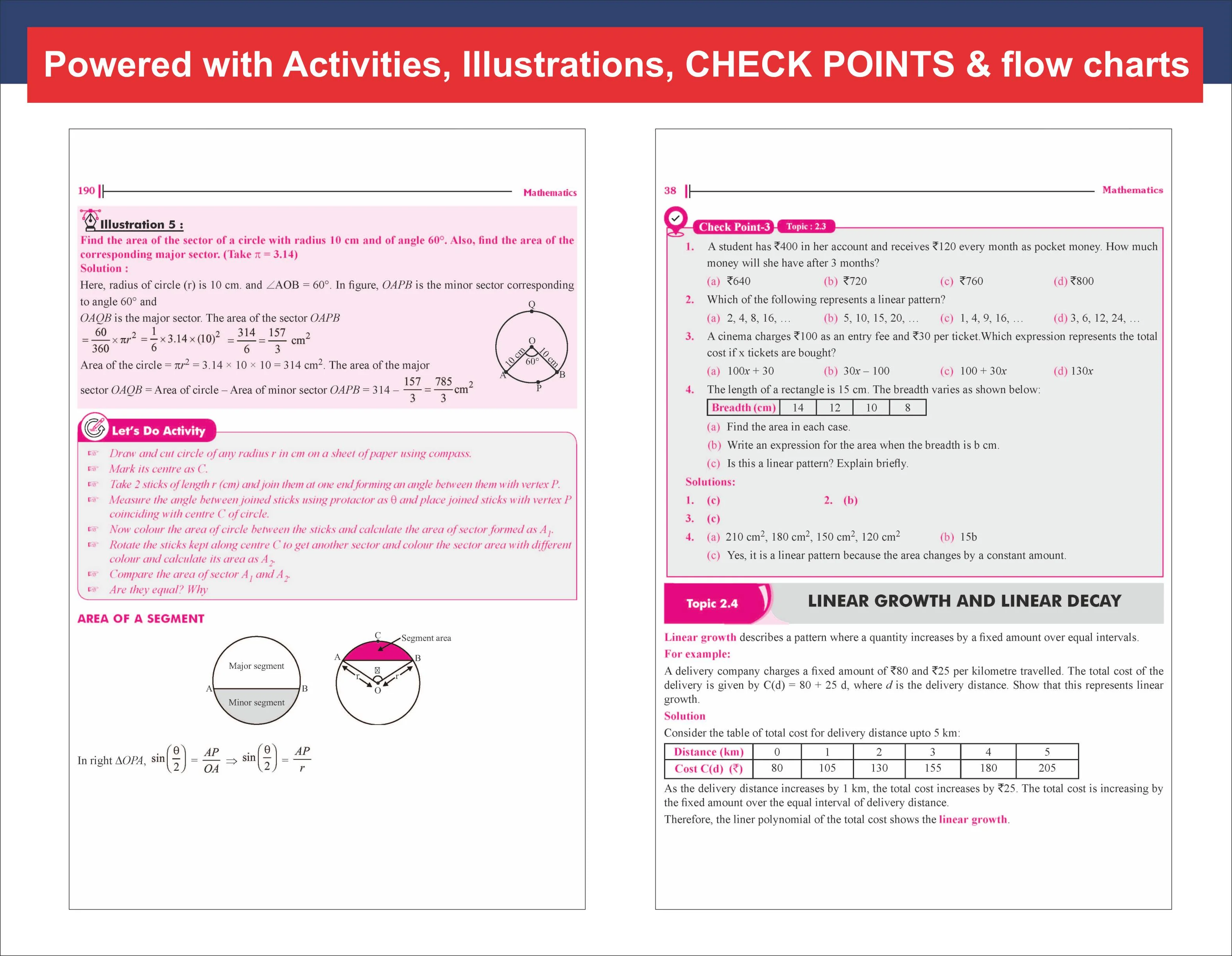 Disha New Syllabus Foundation Course in Mathematics Class 9 with Case Study Approach for IIT JEE/ Boards/ Olympiad - 7th Edition | New NCERT Ganita Manjari Concepts | Advance Problem Solving Skills for Class IX - Image 5