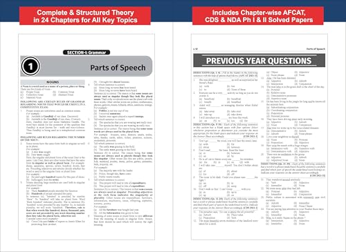 Disha Objective English for Defence Exams - NDA, CDS & AFCAT | For 2026 Exams | Includes PYQs | Fully Solved - Image 6