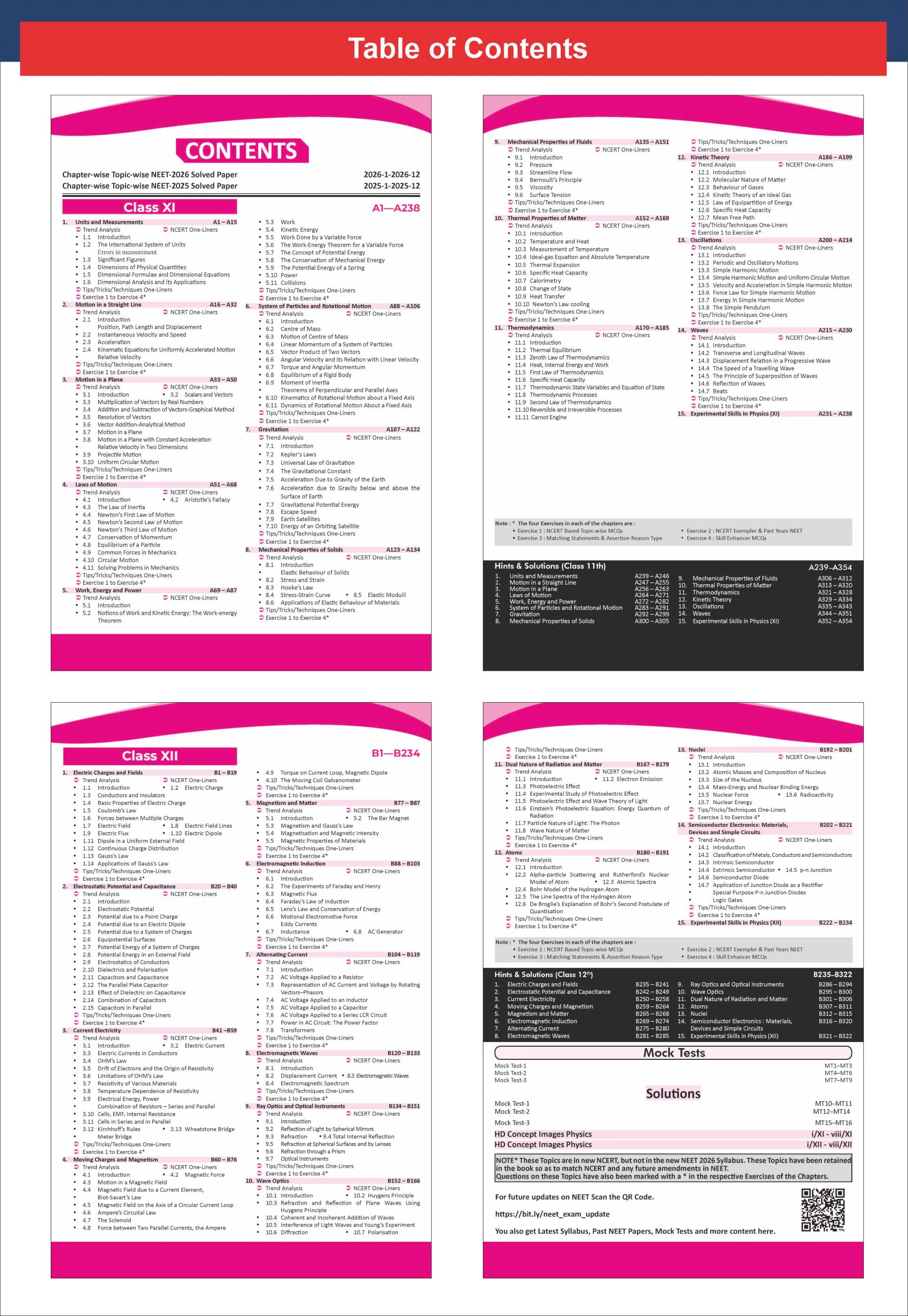 Disha Objective NCERT Xtract Physics for NEET 2027 (UG) with PYQs & Practice Question Bank 11th edition | Theory, NCERT MCQs, Tips on your Fingertips, Neet PYQs, 3 Mock Tests - Image 3