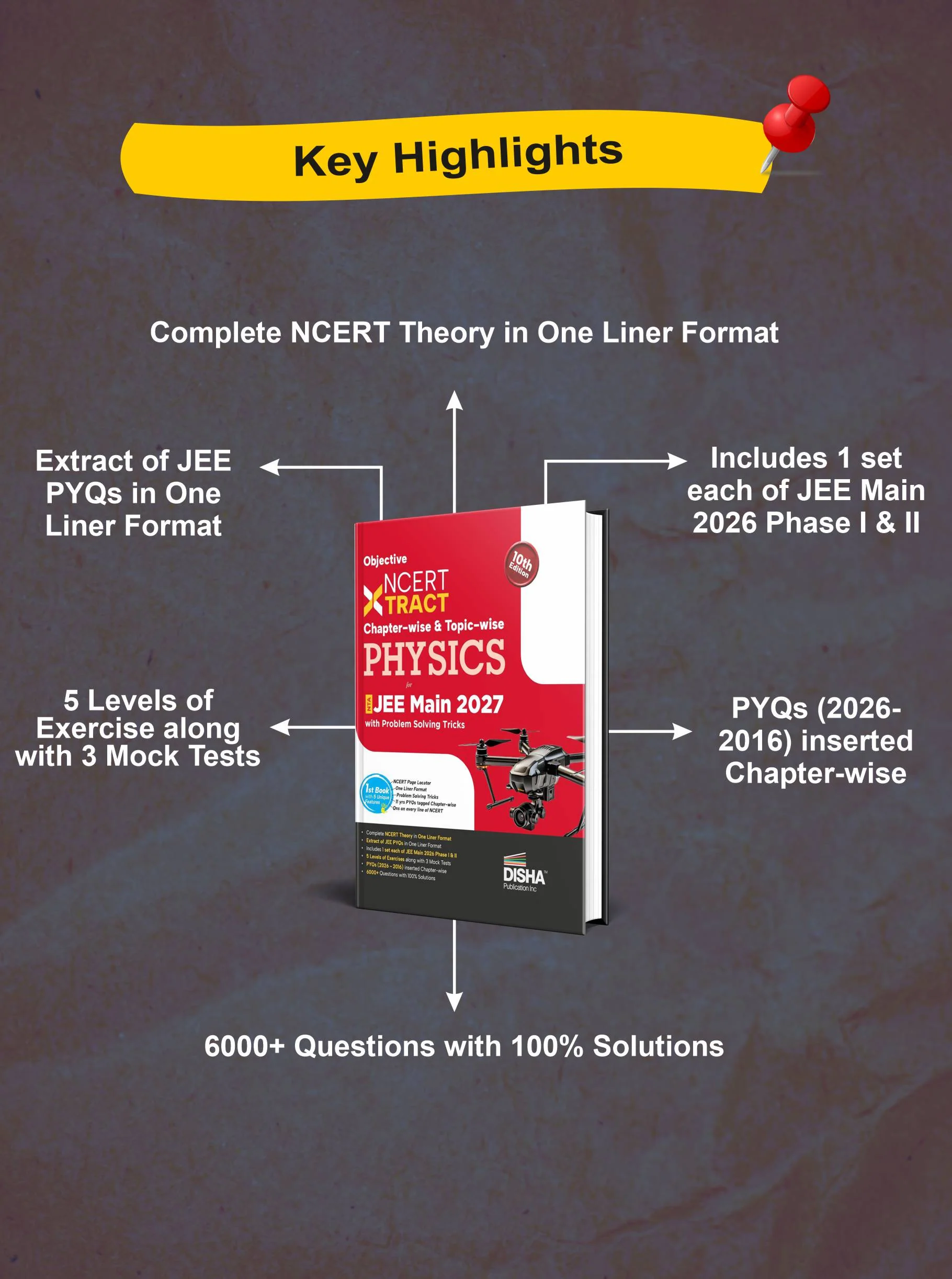 Disha Objective NCERT Xtract Physics for NTA JEE Main with Problem Solving Tricks 10th Edition | BITSAT, VITEEE & KCET | Tips on your Fingertips, Previous Year Question Bank PYQs - Image 4