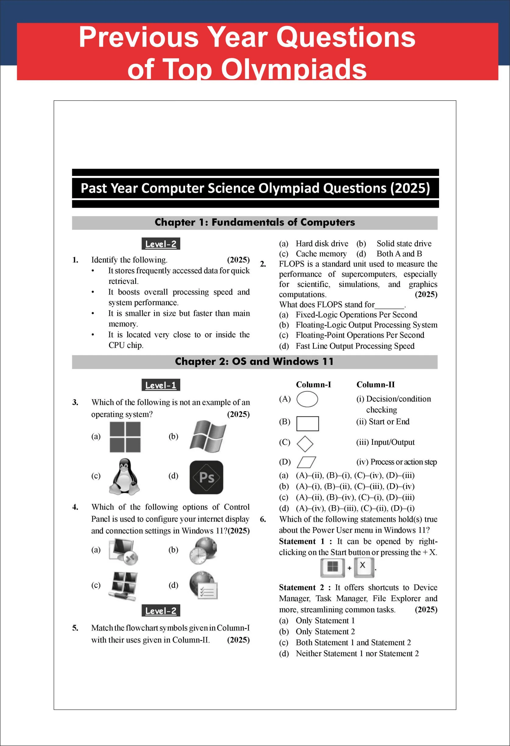 Disha Olympiad Champs Computer Science Class 8 with Chapter-wise Previous Year Questions 5th Edition | Cyber/ Informatics | Theory, PYQs, Past & Practice Exercise | 2027 Exam - Image 7