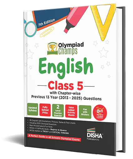 Disha Olympiad Champs English Class 5 with Chapter-wise Previous 13 Year (2013 - 2025) Questions 7th Edn | 2026 - 27 Exam | Complete Prep Guide with Theory, PYQs, Practice Exercise | 2026 - 27 Exam
