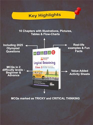 Disha Olympiad Champs Logical Reasoning Class 2 with Chapter-wise Previous 8 Year (2018 - 2025) Questions 4th Edition | Complete Prep Guide with Theory, PYQs, Past & Practice Exercise - Image 3
