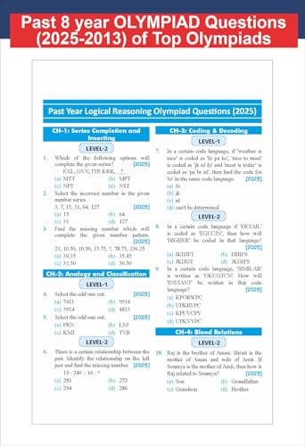 Disha Olympiad Champs Logical Reasoning Class 7 with Chapter-wise Previous 8 Year (2018 - 2025) Questions 3rd Edition | 2026 - 27 Exam | Theory, PYQs, Past & Practice Exercise - Image 7