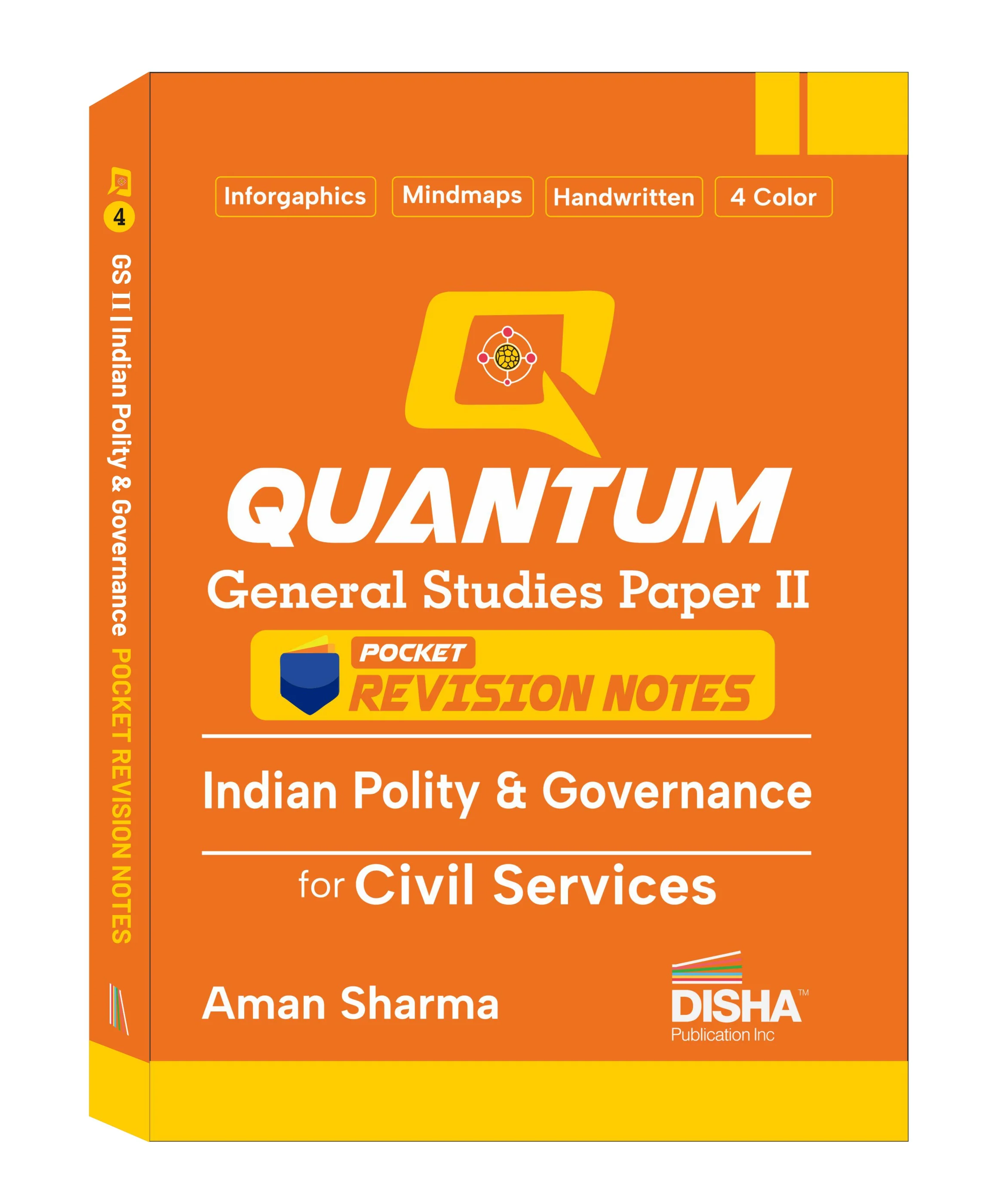 Disha Quantum General Studies Paper II Indian Polity & Governance Pocket Revision Notes for Civil Services | UPSC & State PSC Prelims & Mains | four-colour Handwritten Notes