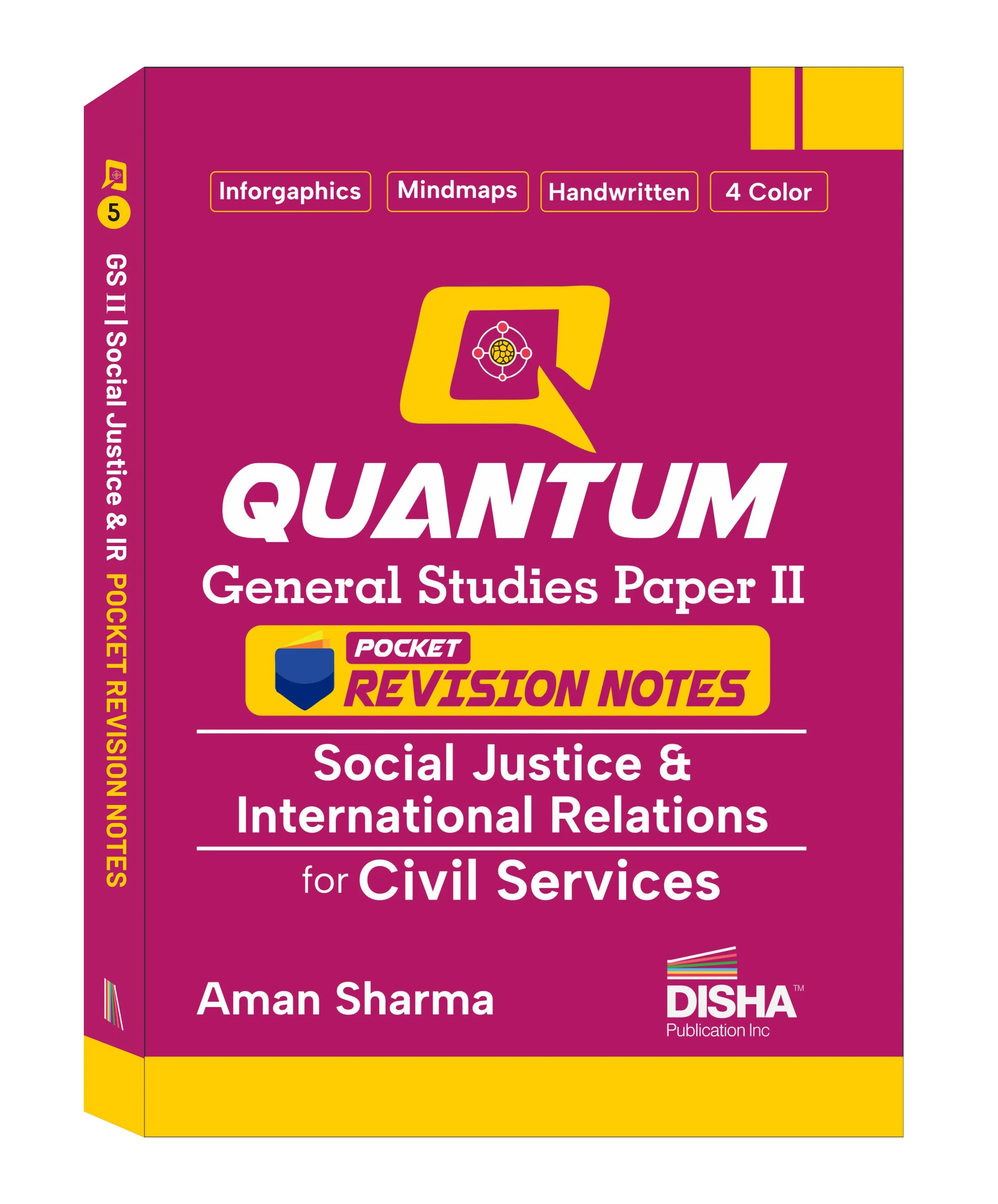 Disha Quantum General Studies Paper II Social Justice & International Relations Pocket Revision Notes for Civil Services | UPSC & State PSC Prelims & Mains | four-colour Handwritten Notes