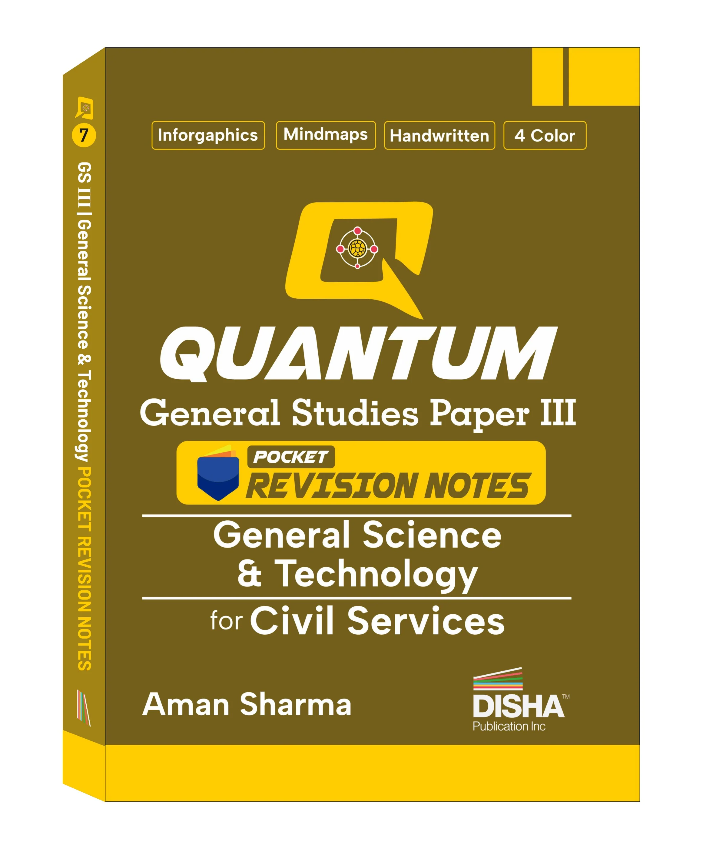Disha Quantum General Studies Paper III General Science & Technology Pocket Revision Notes for Civil Services | UPSC & State PSC Prelims & Mains | four-colour Handwritten Notes