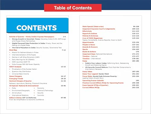 Disha Quarterly Current Affairs 2025 Vol. 4 - October to December for Competitive Exams 9th Edition | Civil Services, UPSC, State PSC, CUET, SSC, Banking, Railways, CDS, NDA, CAPF & AFCAT - Image 4