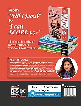 Disha Score 100 English Language & Literature CBSE Class 10 Previous Year Solved Papers (2017 - 2026) with Revision Charts 6th Edition | CBSE Class 10 PYQs, Mindmaps, Cheat Sheets, CBQs for 2027 Exam - Image 2