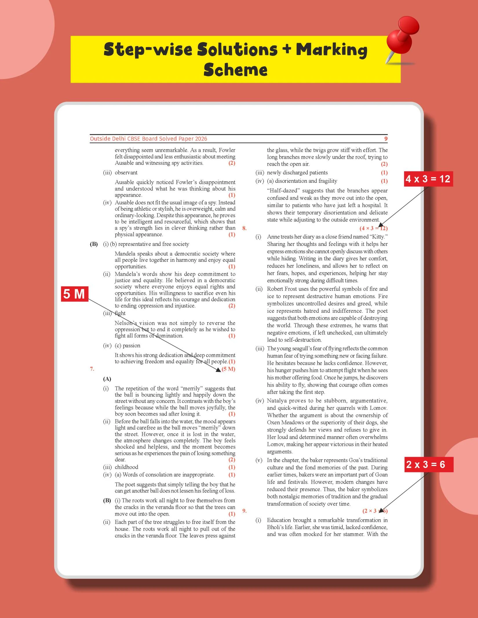 Disha Score 100 English Language & Literature CBSE Class 10 Previous Year Solved Papers (2017 - 2026) with Revision Charts 6th Edition | CBSE Class 10 PYQs, Mindmaps, Cheat Sheets, CBQs for 2027 Exam - Image 6