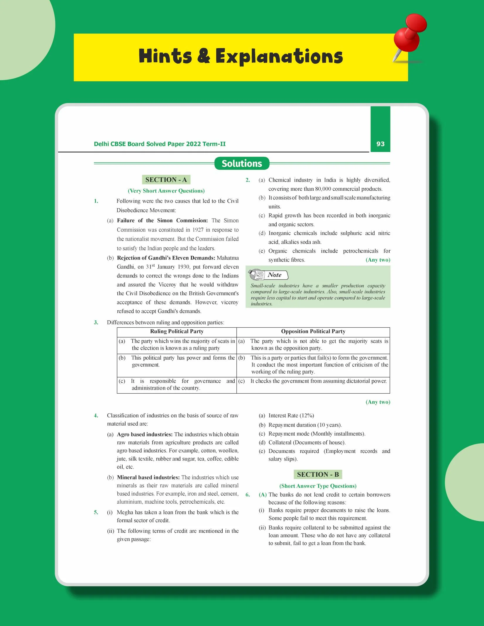 Disha Score 100 Social Science CBSE Class 10 Previous Year-wise Solved Papers (2017 - 2026) with Revision Charts 6th Edition | CBSE Class 10 PYQs, Mindmaps, Cheat Sheets, CBQs for 2027 Exam - Image 8