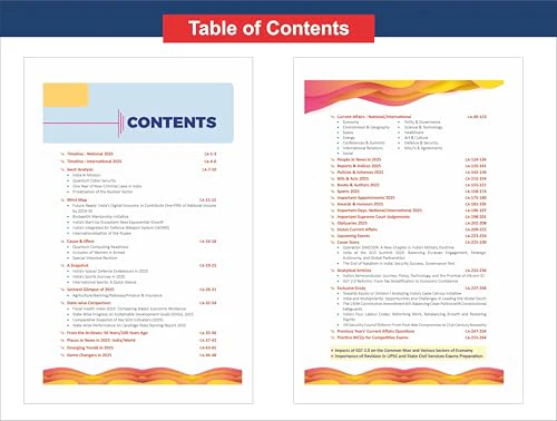 Disha The Yearly Current Affairs 2026 for Competitive Exams - 11th Edition | Previous Year & Practice Questions | UPSC, State PSC, CUET, SSC, Bank PO/ Clerk, BBA, MBA, RRB, NDA, CDS, CAPF, CRPF - Image 5