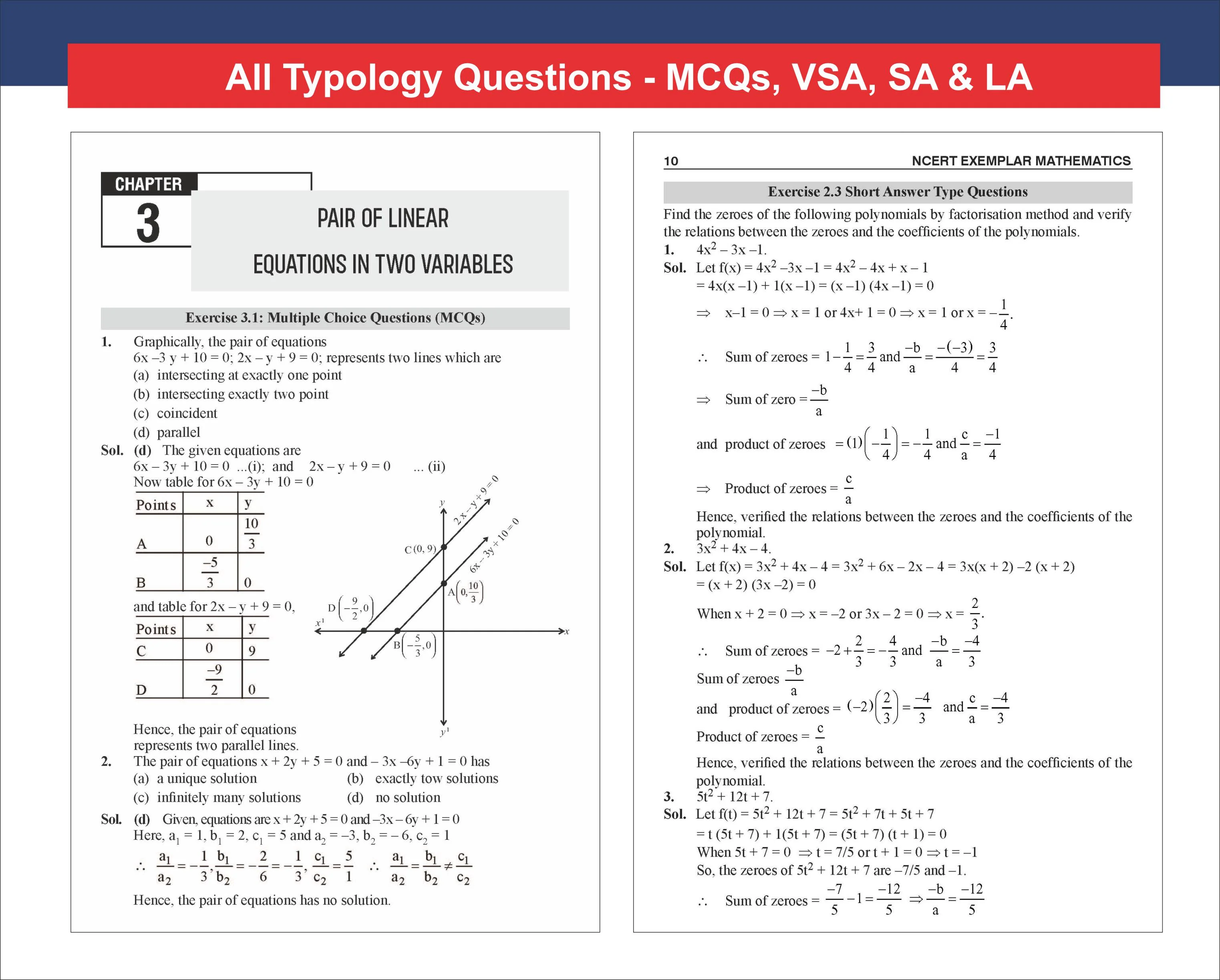 Disha TopperX NCERT Class 10 Maths Exemplar Solutions Book for Board Exam 2027 - Image 8