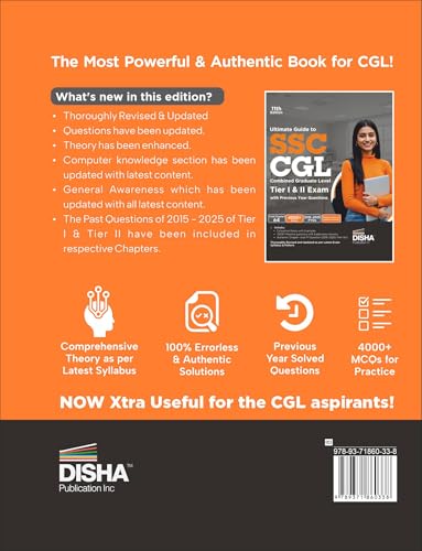 Disha Ultimate Guide to SSC CGL - Combined Graduate Level - Tier I & Tier II Exam with Previous Year Questions 11th Edition | Combined Graduate Level Prelims & Mains| PYQs - Image 3