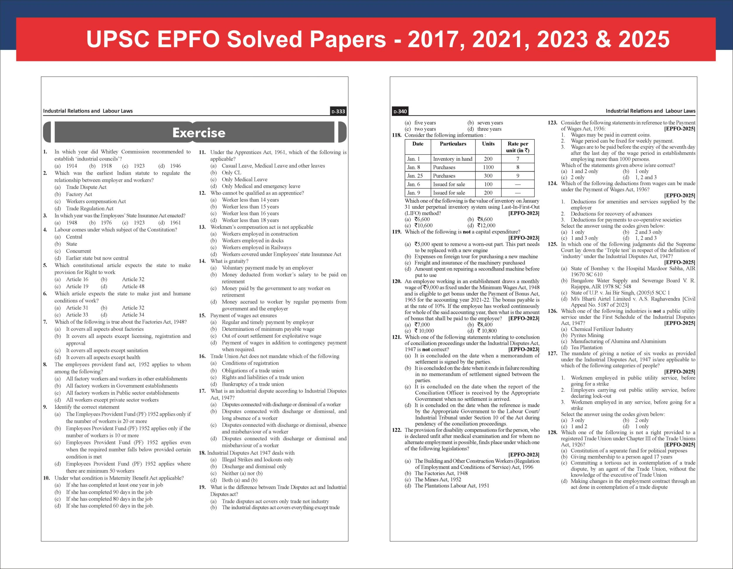 Disha UPSC EPFO EO/ AO/ APFC 2026 Exam Guide with PYQs 4th Edn | Enforcement Officers/ Accounts Officers/ Assistant Provident Fund Commissioner - Image 7