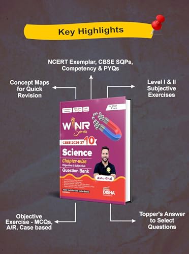 Disha WINR Series CBSE 2026-27 Class 10 Science Chapter-wise Objective & Subjective Question Bank 2nd Edn | One-shot solution for 2027 Exam | NCERT, Exemplar, SQP, Competency & PYQs | Fully Solved - Image 4
