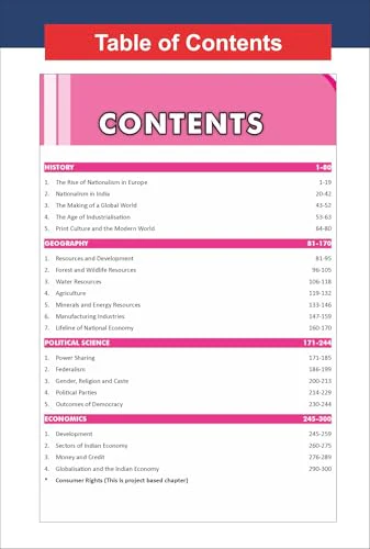 Disha WINR Series CBSE 2026-27 Class 10 Social Science Chapter-wise Objective & Subjective Question Bank | One-shot solution for 2027 Exam | NCERT, Exemplar, SQP, Competency & PYQs | Fully Solved - Image 3