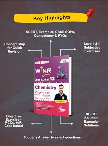 Disha WINR Series CBSE 2026-27 Class 12 Chemistry Chapter-wise Objective & Subjective Question Bank 2nd Edn | One-shot solution for 2027 Exam | NCERT, Exemplar, SQP, Competency & PYQs | Fully Solved - Image 4