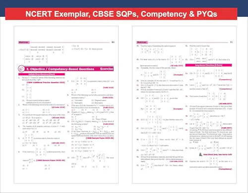 Disha WINR Series CBSE 2026-27 Class 12 Mathematics Chapter-wise Objective & Subjective Question Bank 2nd Edn | One-shot solution for 2027 Exam | NCERT, Exemplar, SQP, Competency & PYQs | Fully Solved - Image 6