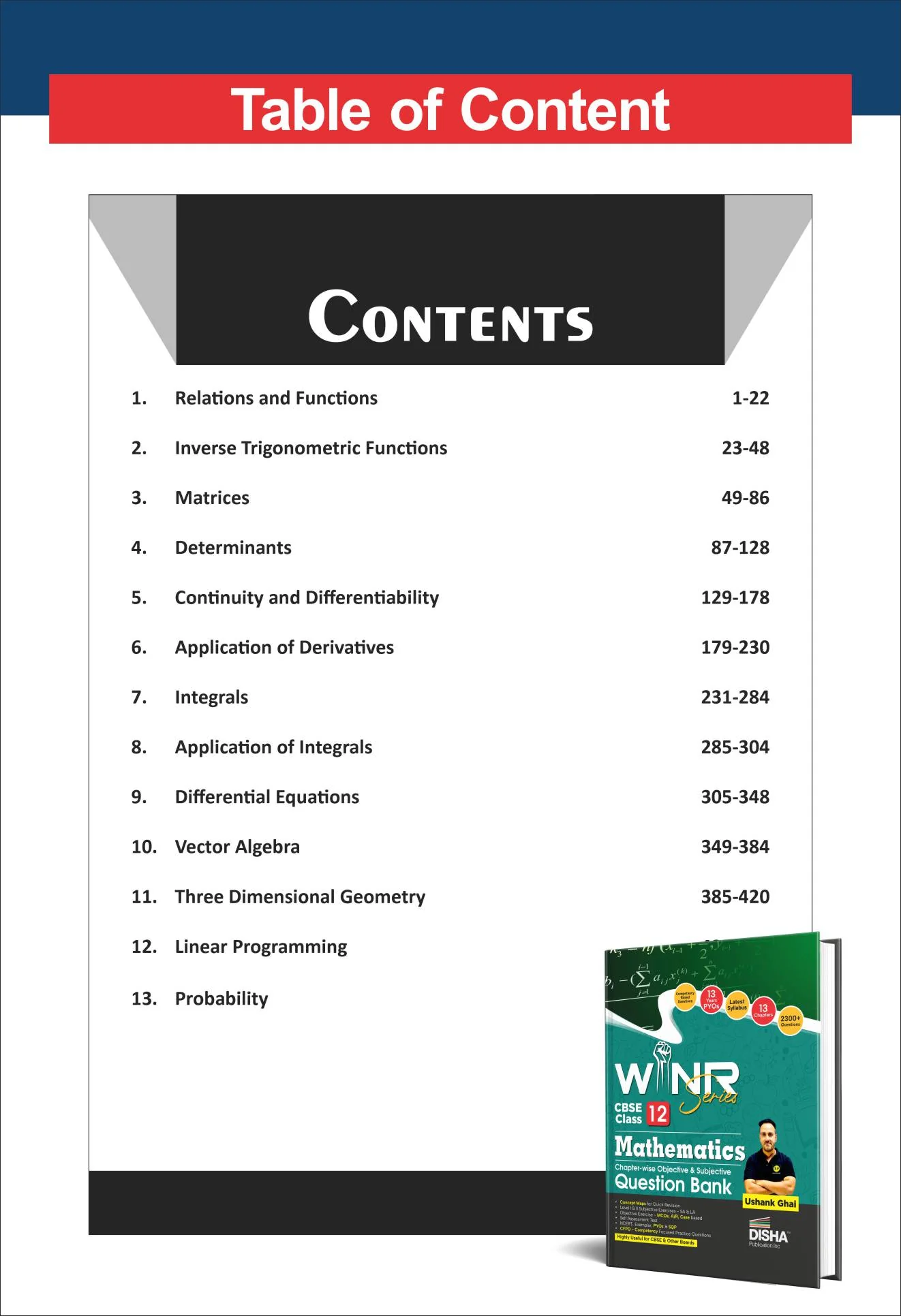 Disha WINR Series Combo (4 Books) CBSE Class 12 Accountancy, Business Studies & Economics & Mathematics Question Bank Chapter-wise & Skill-wise Previous Year Solved Papers | PYQs for 2026 Exam - Image 6