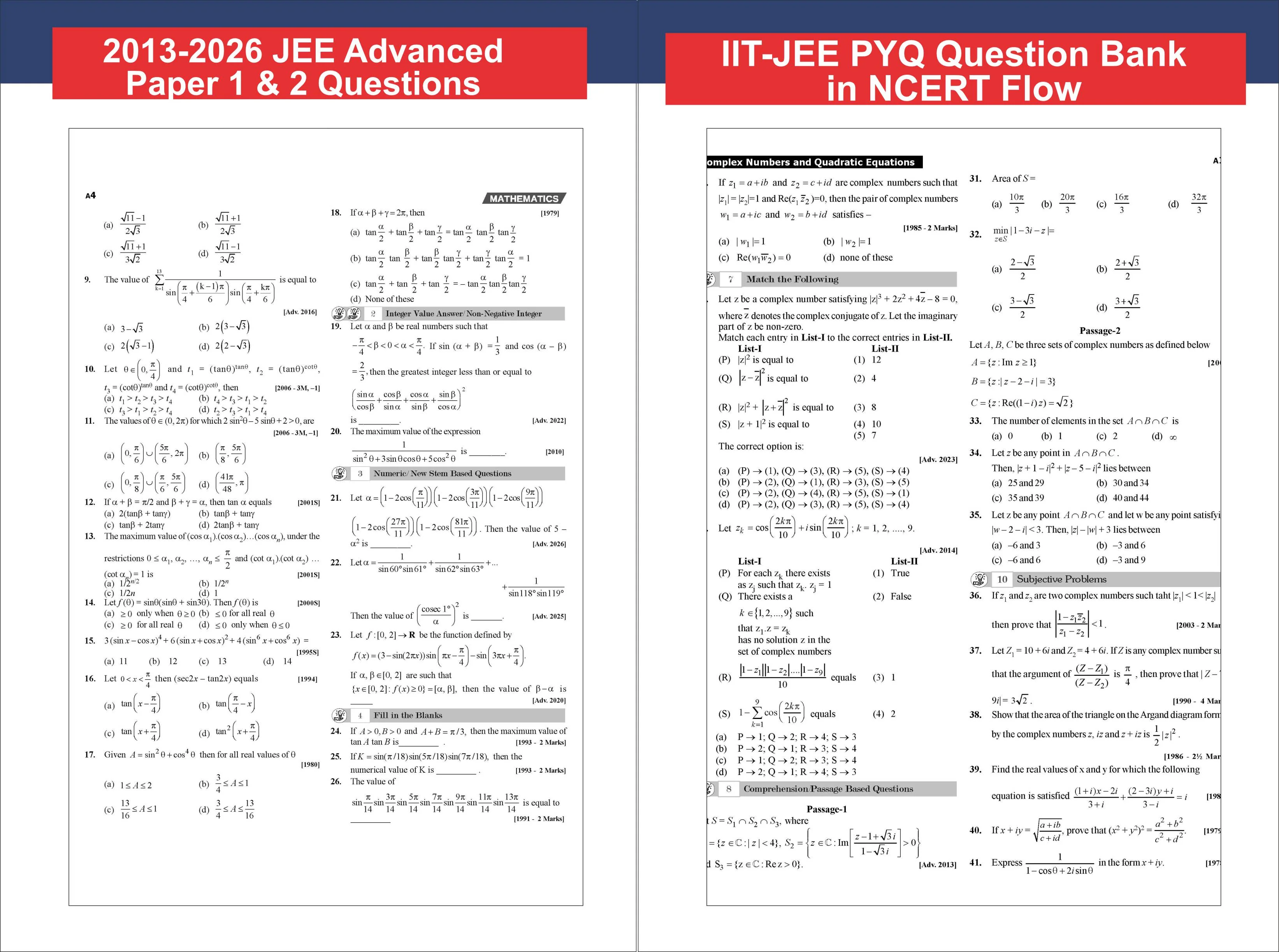 Disha Xclusive Chapter-wise & Topic-wise 49 Year MATHEMATICS JEE Advanced PYQs (1978 - 2026) 5th Edition | Previous Year Solved Papers Question Bank in NCERT Flow | JEE Advanced PYQ Book for JEE 2027 - Image 5