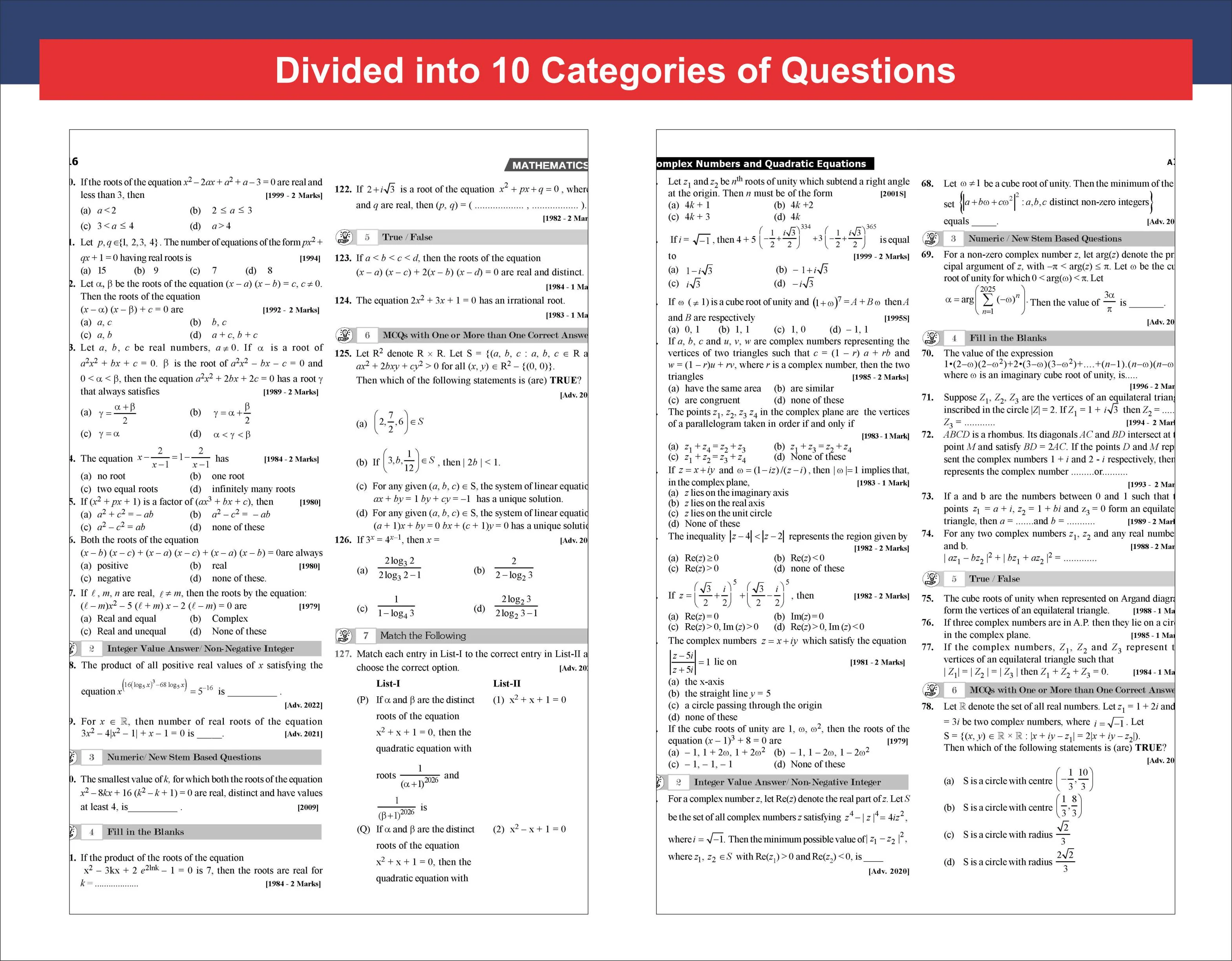 Disha Xclusive Chapter-wise & Topic-wise 49 Year MATHEMATICS JEE Advanced PYQs (1978 - 2026) 5th Edition | Previous Year Solved Papers Question Bank in NCERT Flow | JEE Advanced PYQ Book for JEE 2027 - Image 7