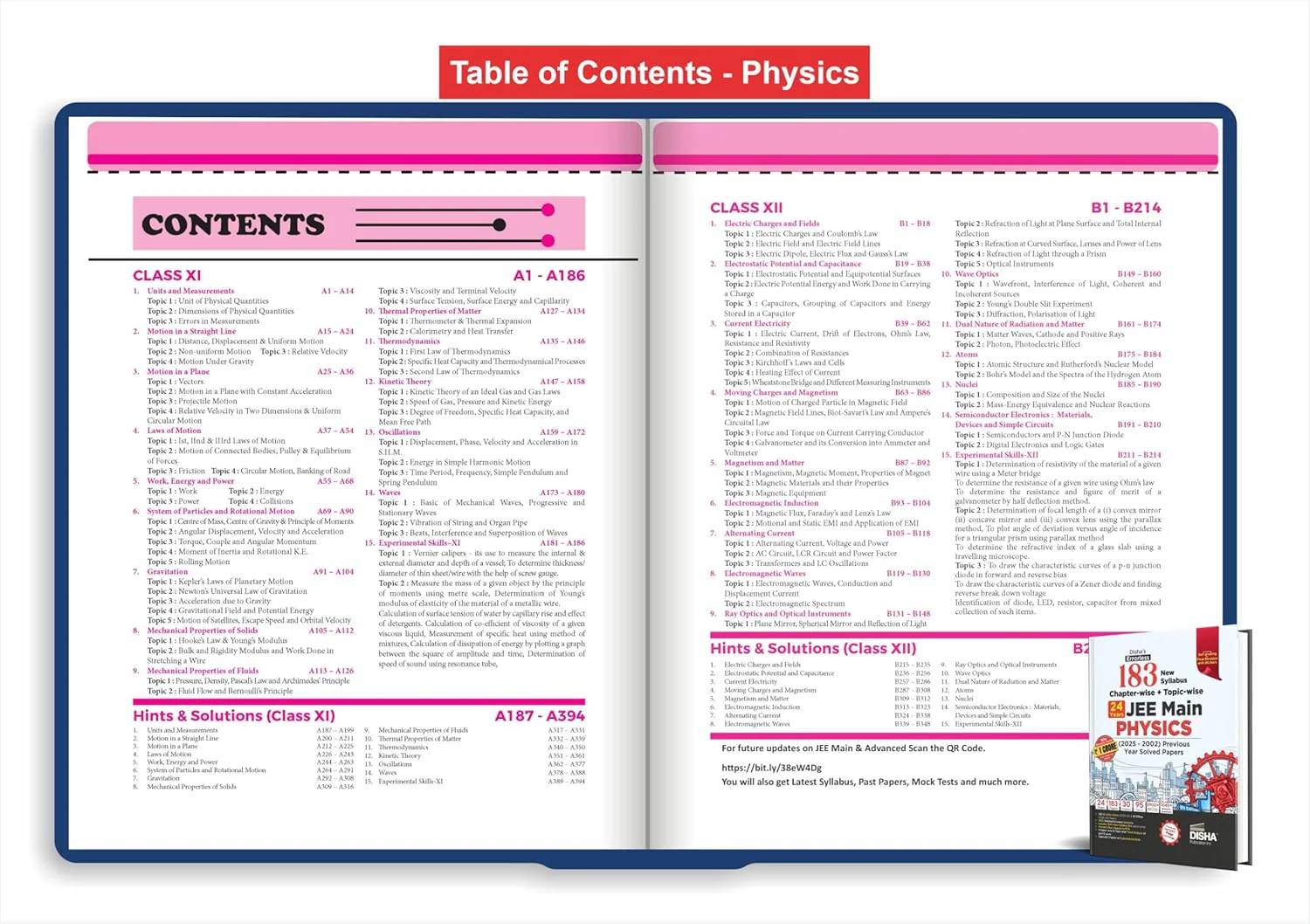 Disha 183 New Syllabus Chapter-wise & Topic-wise JEE Main Physics (2025 - 2002) Previous Year Solved Papers 9th Edition | JEE Mains PYQ Book for 2026 | 100% Solutions - Image 3