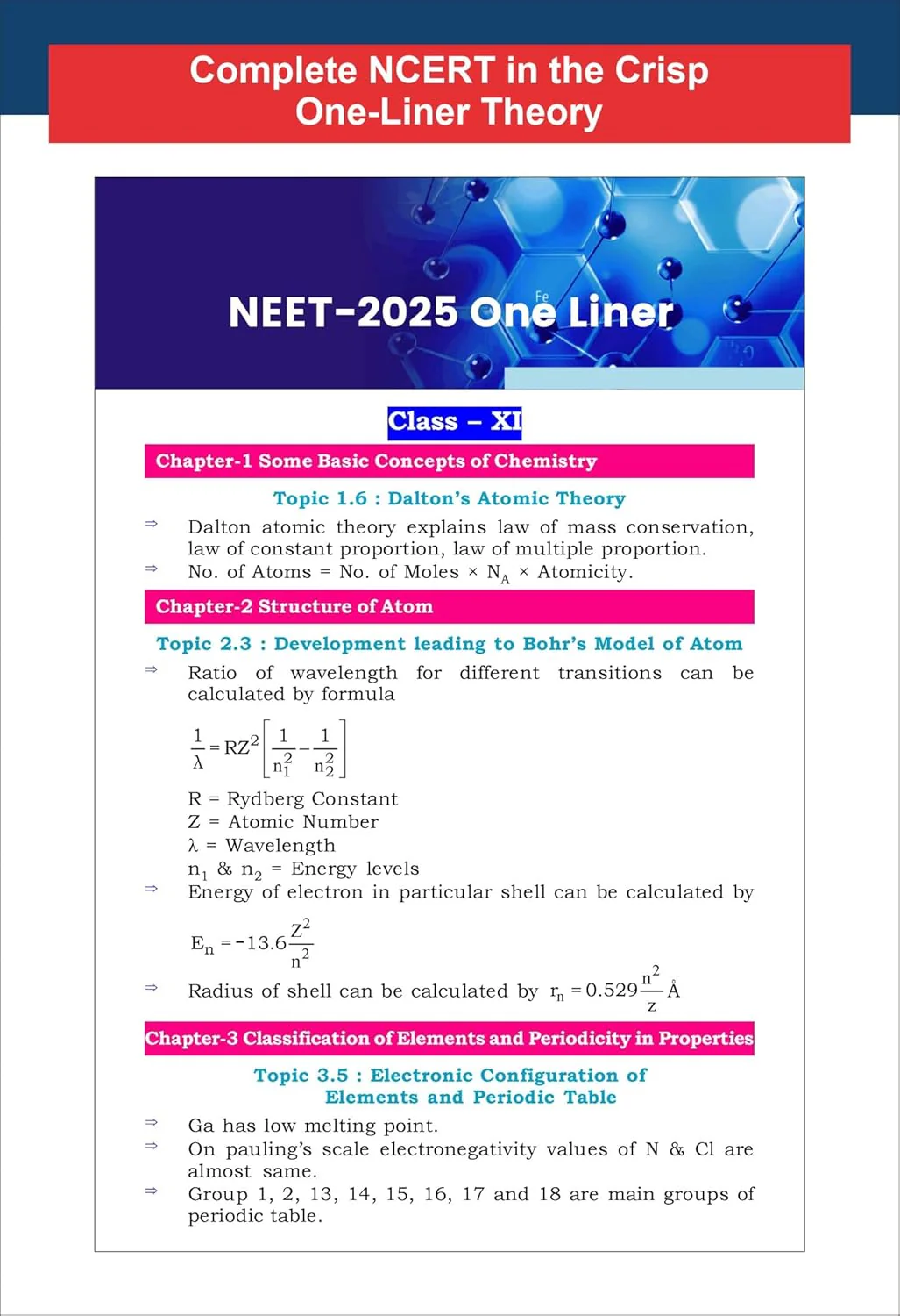 Disha s New Syllabus NCERT Tablet Chemistry for NEET (UG) 2026 - Shortcut Concepts, Tips & Tricks for Revision & Learning 2nd Edition | One Liner Theory with Mnemonics, PYQs (Previous Year Questions) - Image 7