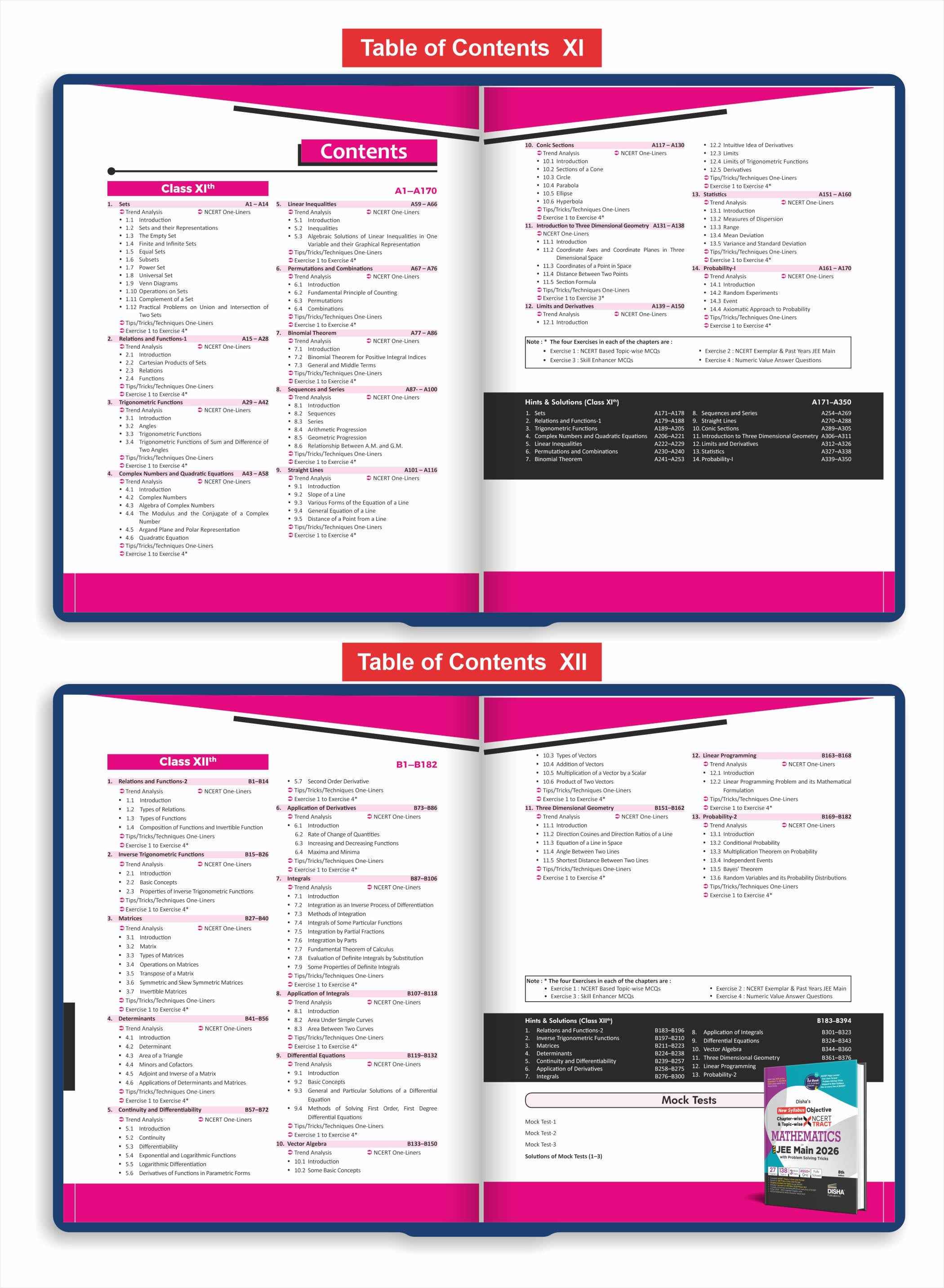 Disha s New Syllabus Objective NCERT Xtract Physics, Chemistry & Mathematics with Problem Solving Tricks for NTA JEE Main 9th Edition | Tips on your Fingertips, Previous Year Question Bank PYQs - Image 4