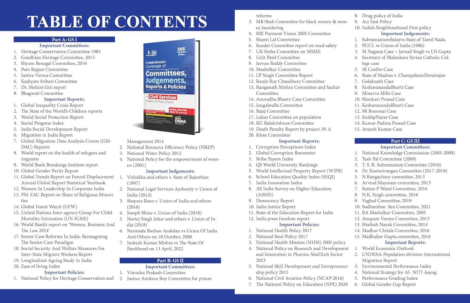 Disha s UPSC Civil Services IAS Prelims 2025 General Studies Special Combo Pack | Concept Notes by IAS Aniruddh Yadav + Committees/ Reports by IAS Kunal Rastogi + Last 15 months (Free Quarterly 2025 Vol. 1) Current Affairs Updates - Image 13