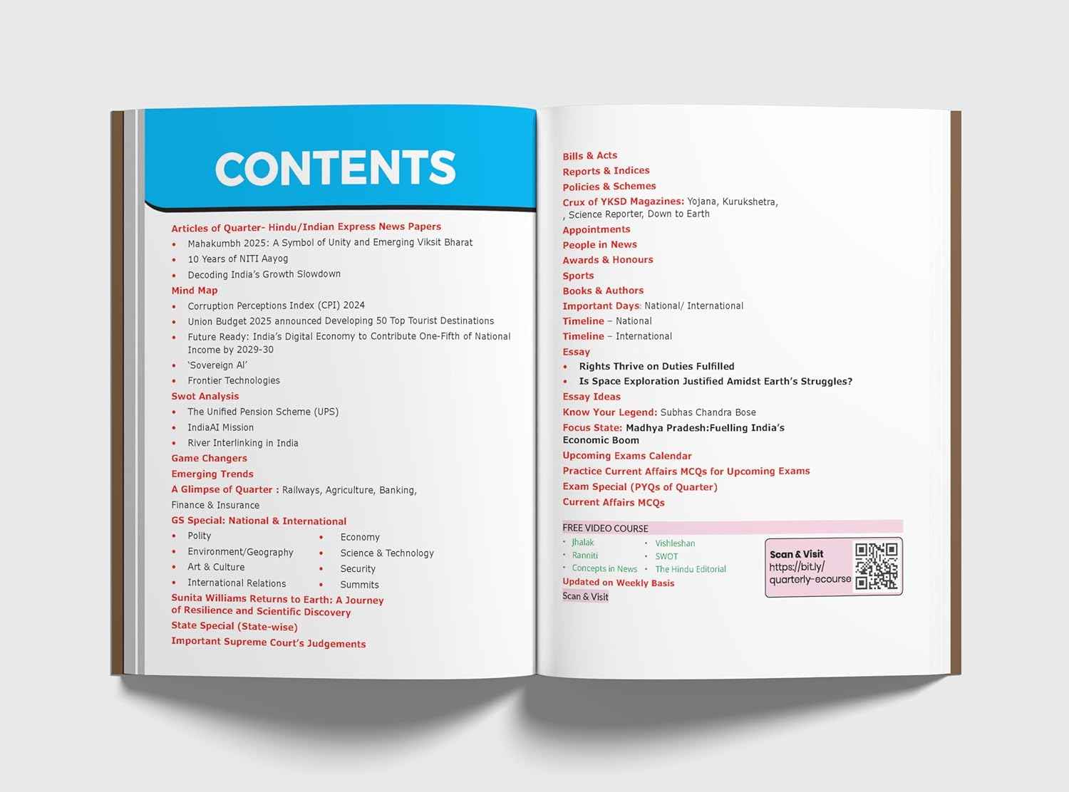Disha s UPSC Civil Services IAS Prelims 2025 General Studies Special Combo Pack | Concept Notes by IAS Aniruddh Yadav + Committees/ Reports by IAS Kunal Rastogi + Last 15 months (Free Quarterly 2025 Vol. 1) Current Affairs Updates - Image 4