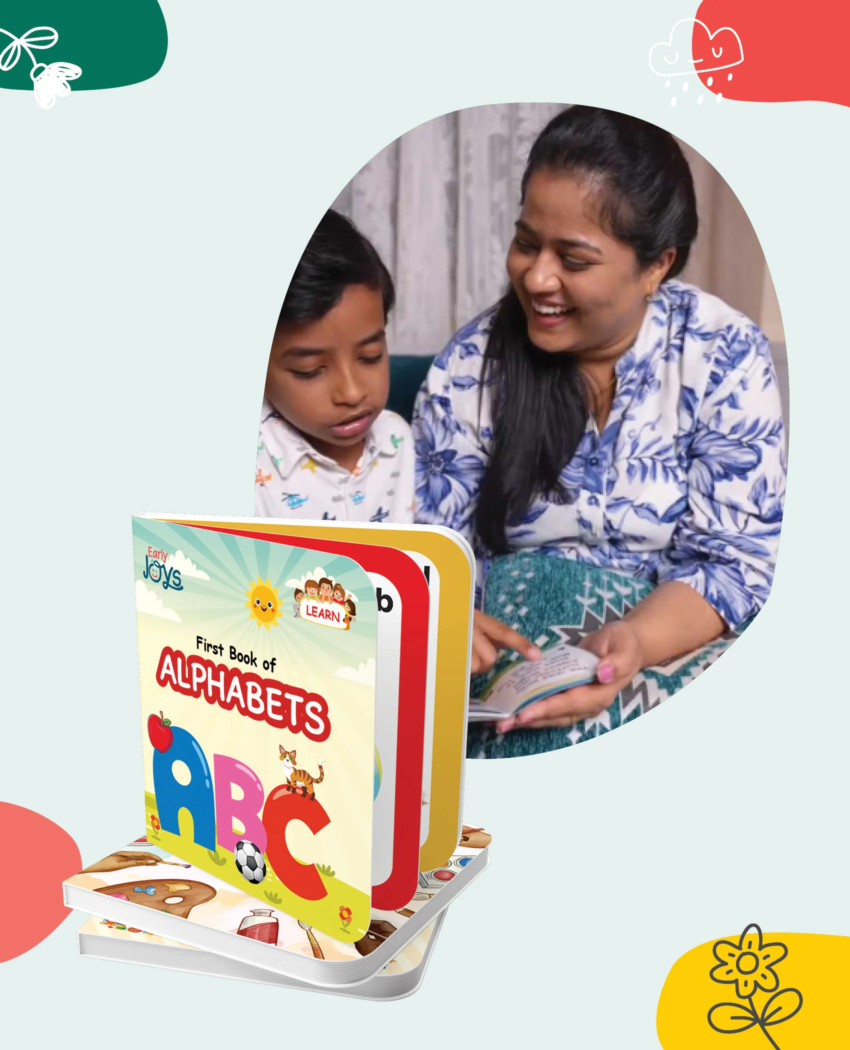 Disha First Learning Library Box Set Combo for 1 - 5 Year Kids |Early Joys - My First Bundle of Joy 1 & 2 - MY LIFE & MY WORLD | Learn, Recall, Relate | 20 Books, 2 Activity Books & 2 Double Sided Charts| Mini Learning Library / 2th Edition - Image 6