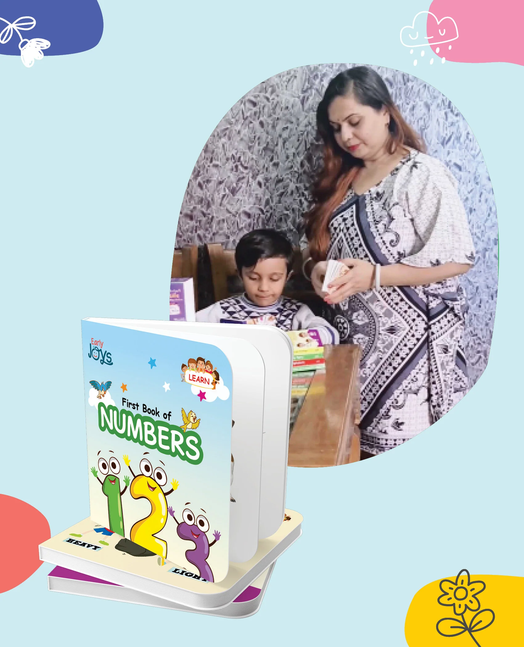 Disha First Learning Library Box Set for 1 - 5 Year Kids/ Children - Early Joys - My First Bundle of Joy 1 - MY LIFE | Learn, Recall, Relate | 10 Board books, 1 Activity Book & 1 Double sided Chart | Mini Learning Library / 2th Edition - Image 7
