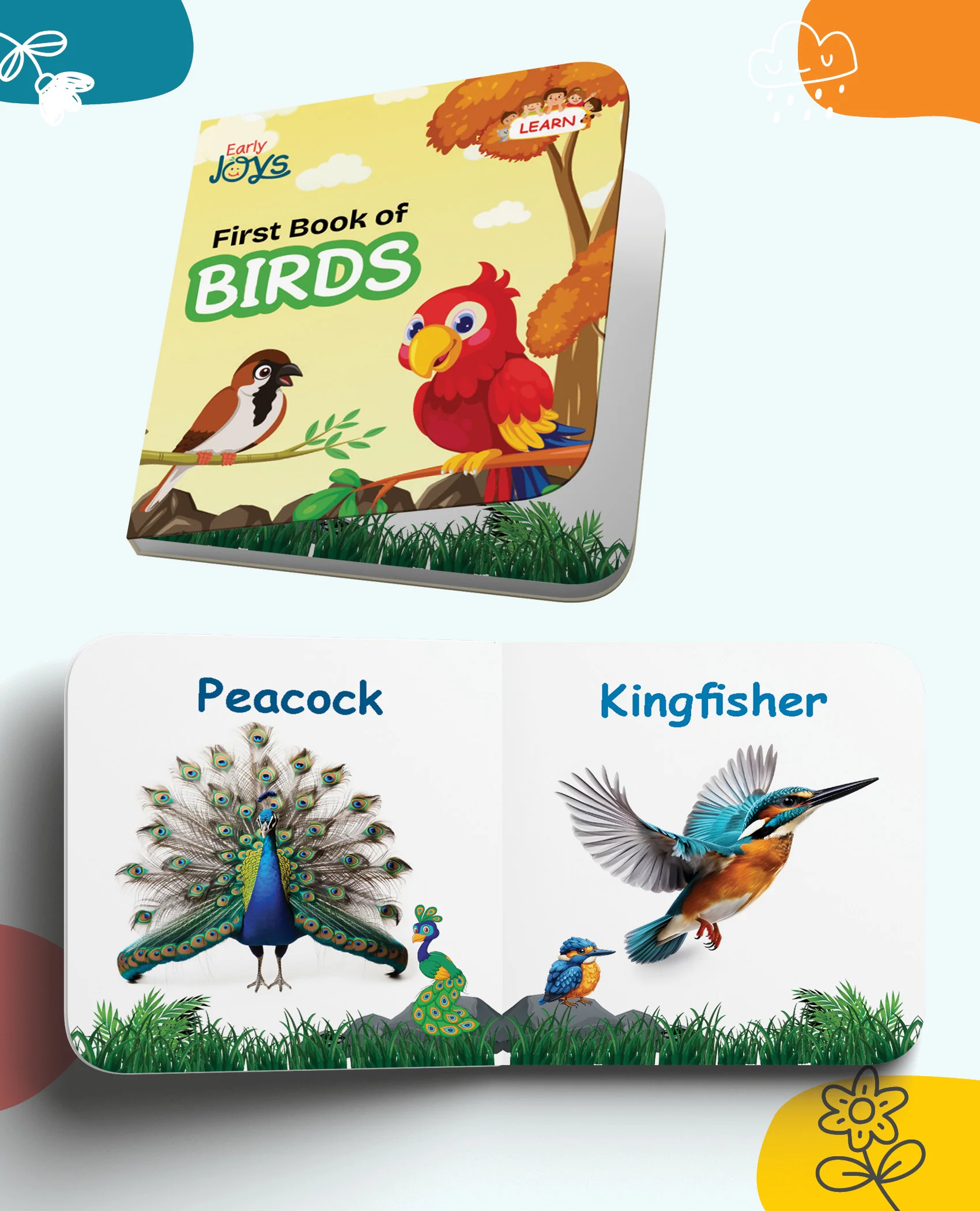 Disha Premium Gift Box Set for 1 - 5 Year Kids/ Children - Early Joys - My First Bundle of Joy 2 - MY WORLD | Learn, Recall, Relate | 10 Board, 2 Activity Books & 2 Charts in a Utility Box | Mini Library - Image 4