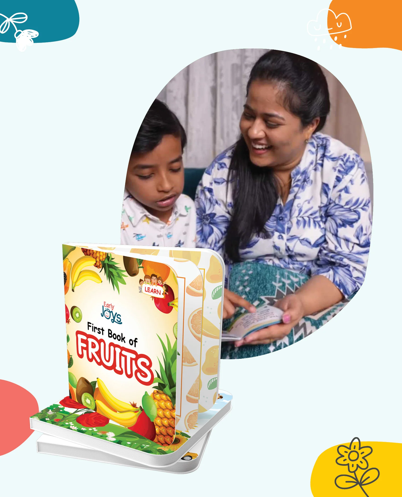 Disha Premium Gift Box Set for 1 - 5 Year Kids/ Children - Early Joys - My First Bundle of Joy 2 - MY WORLD | Learn, Recall, Relate | 10 Board, 2 Activity Books & 2 Charts in a Utility Box | Mini Library - Image 6