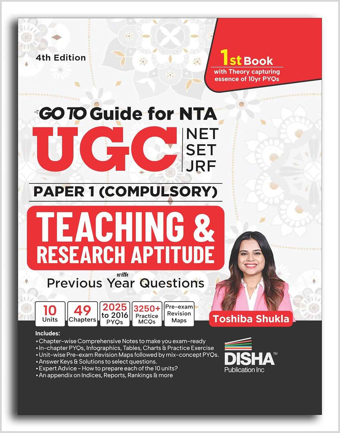 GoTo Guide for NTA UGC NET/ SET/ JRF Paper 1 Teaching & Research Aptitude (Compulsory) with Chapter-wise 2025 - 2016 Previous Year Questions 4th Edition | NEP 2020