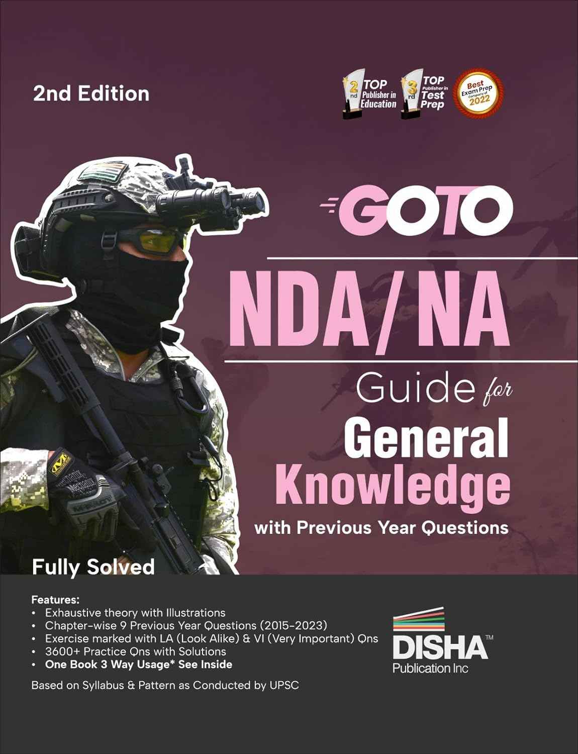 Disha GOTO NDA/ NA Guide for General Knowledge | Previous year Solved Paper Book with Theory, Illustrations & PYQ’s | Based on latest UPSC Syllabus | NDA Book 2025-2026 | 2nd Edition