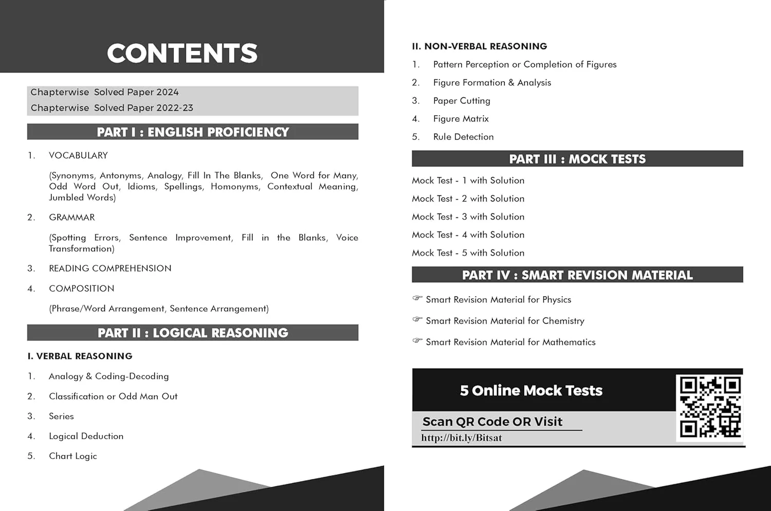 Guide to English & Logical Reasoning for BITSAT with Previous Year Questions & 10 Mock Tests - 5 in Book & 5 Online 11th Edition | PYQs | Revision Material for Physics, Chemistry & Mathematics | - Image 6