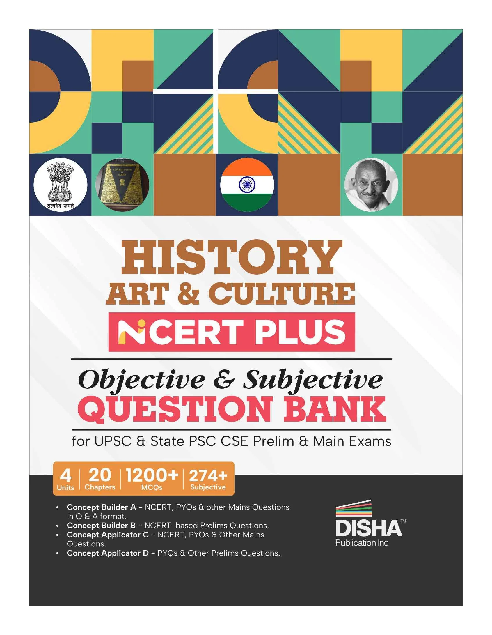 History, Art & Culture NCERT PLUS Objective & Subjective Question Bank for UPSC & State PSC CSE Prelim & Main Exams 2nd Edition | Ancient, Medieval & Modern India