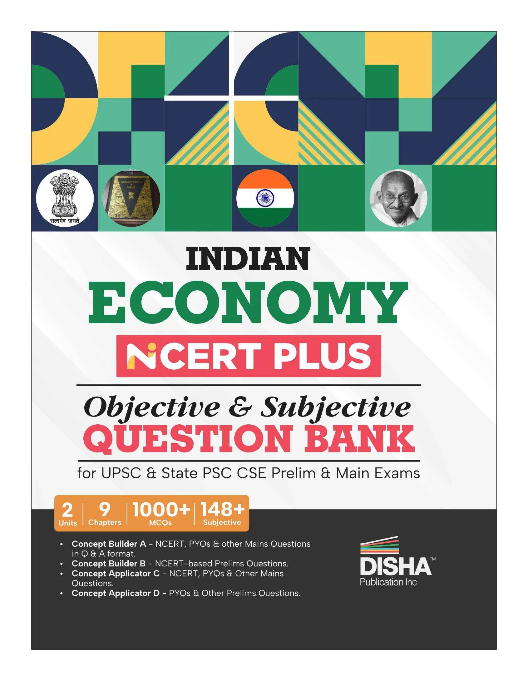 Indian Economy NCERT PLUS Objective & Subjective Question Bank for UPSC & State PSC CSE Prelim & Main Exams 2nd Edition