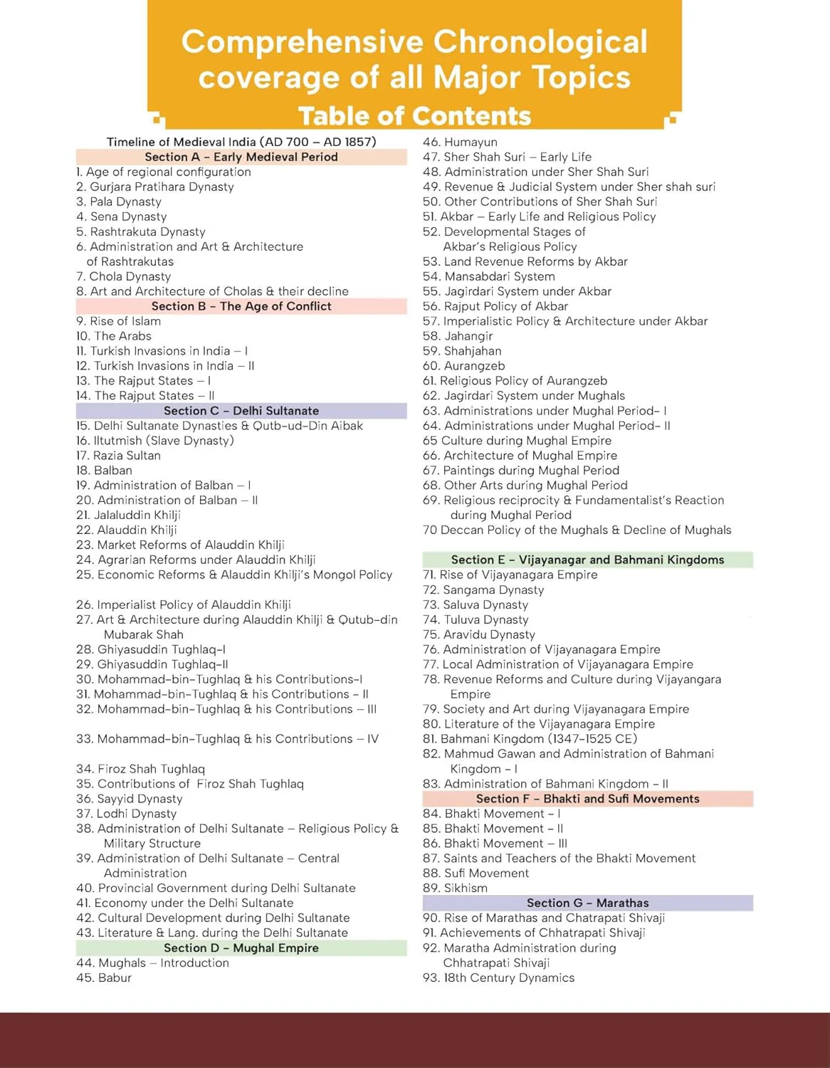 Disha Medieval History of India Simplified for UPSC & State PSC Civil Services Exams | 4 color Book Powered with Infographics, Mindmaps, Pictures & Tables - Image 3