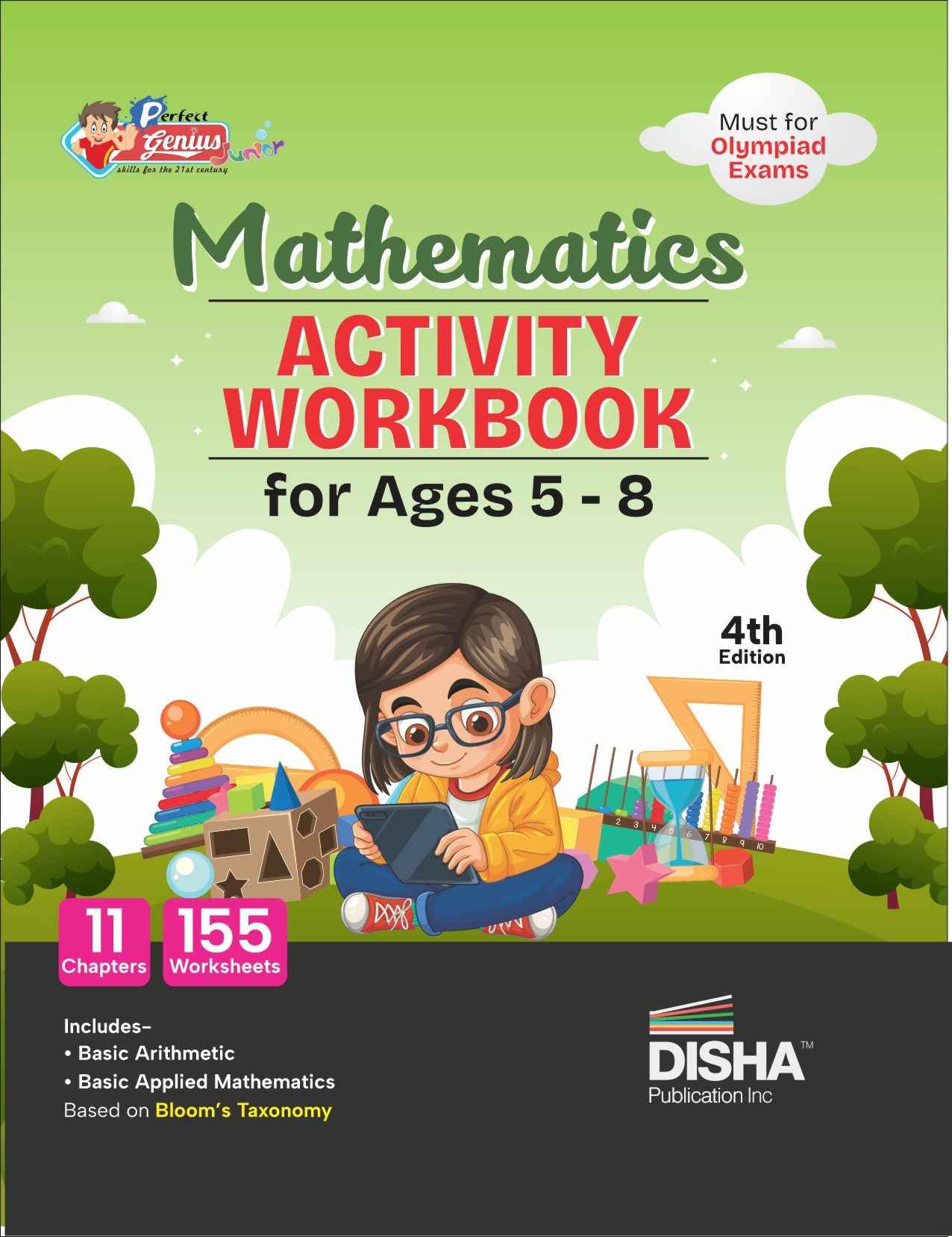 Disha Perfect Genius Mathematics Activity Workbook for Ages 5 to 8 - 3rd Edition | Must for Olympiad Exams | Builds 155 Life Skills