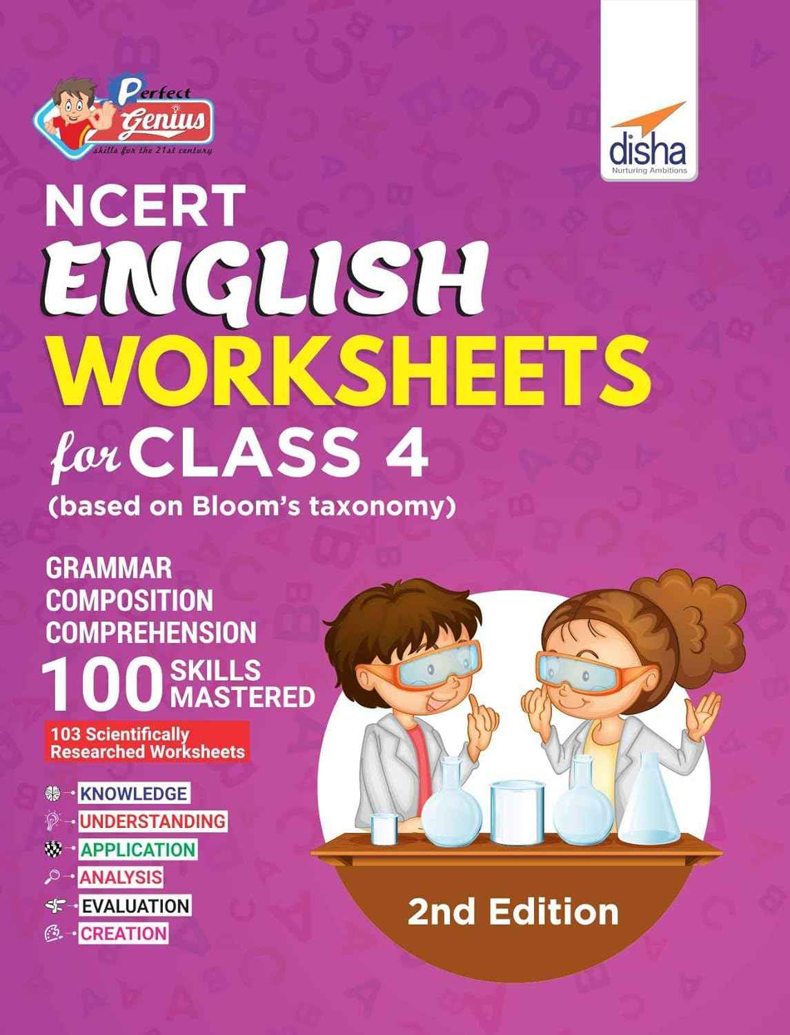 Disha Perfect Genius NCERT English Worksheets for Class 4 (based on Bloom s taxonomy)| English for Class 4|100 Scientifically researched Worksheets| 2nd Edition