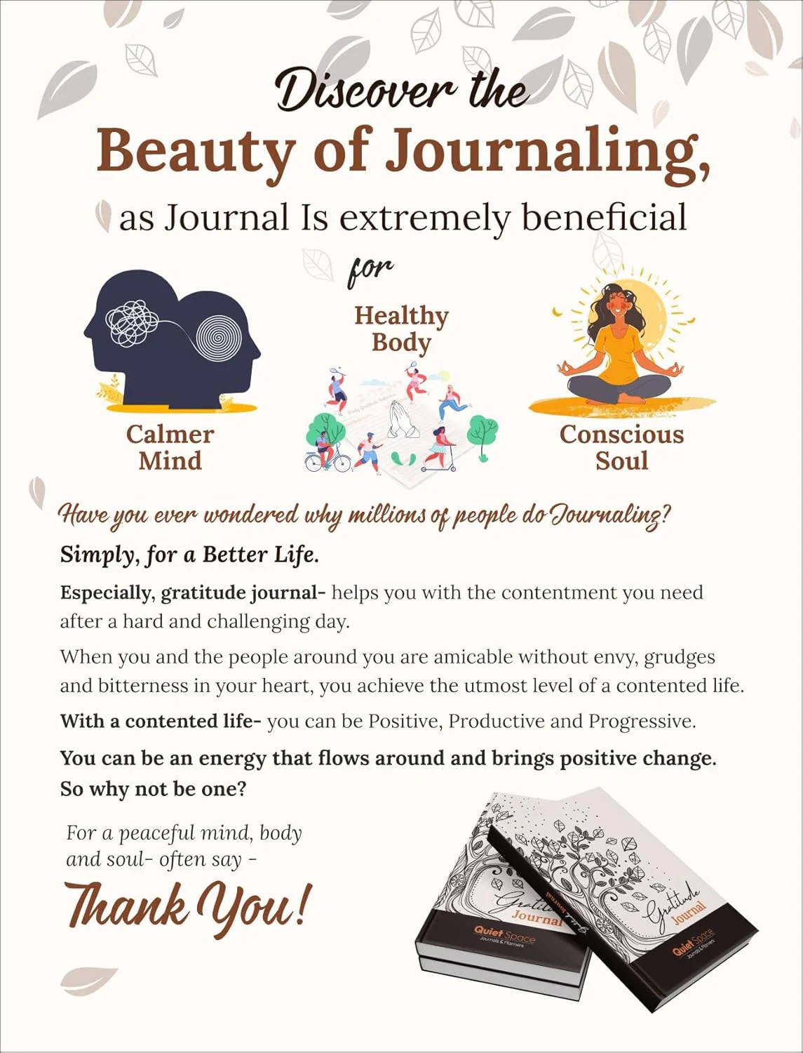 Gratitude Journal by Disha NXT| 204 Pages 4 Months Undated A5 Hardbound Journal | Feel Grateful, Say thank you with Pay it Forward, Happiness Meter, Habit Tracker, Positive Activity Planner, Weekly Planner, Daily Reflections - Image 3