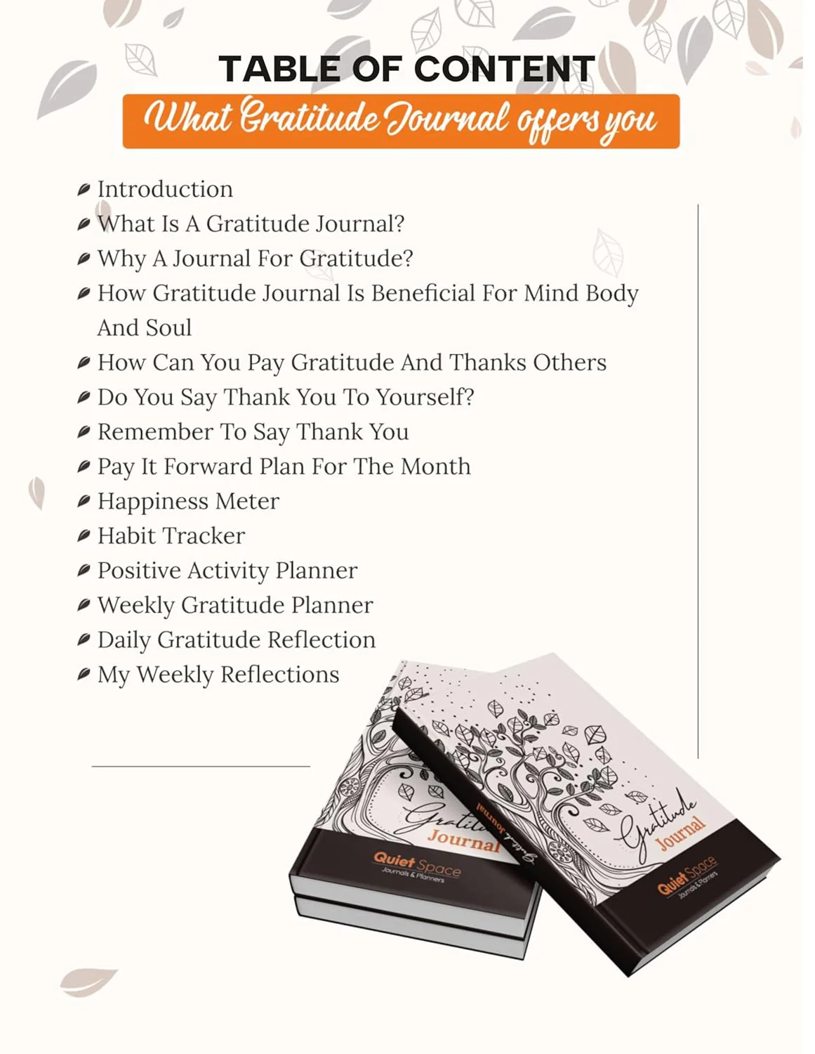 Gratitude Journal by Disha NXT| 204 Pages 4 Months Undated A5 Hardbound Journal | Feel Grateful, Say thank you with Pay it Forward, Happiness Meter, Habit Tracker, Positive Activity Planner, Weekly Planner, Daily Reflections - Image 6