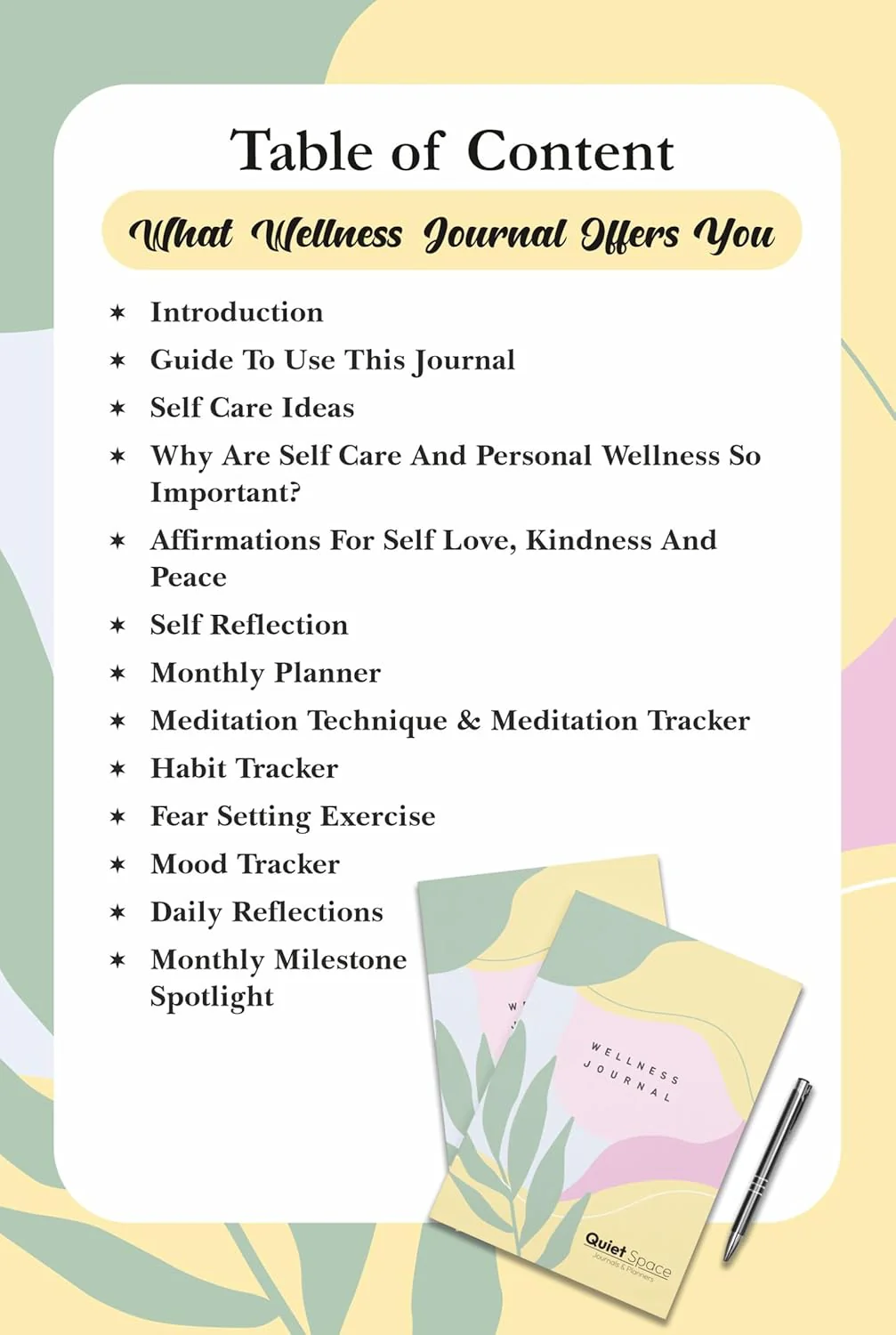 Wellness Journal by Disha NXT | 220 Pages 3 Months Undated A5 Hardbound Journal | Embrace Holistic Health with Daily Reflections & Mood Tracker | Inspires Mindfulness and Personal Growth - Image 3