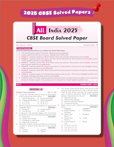Score 100 Social Science CBSE Class 10 - 10 Previous Year-wise Solved Papers (2016 - 2025) with Revision Workbook 5th Edition | PYQs, Mindmaps, Cheat Sheets, CBQs for 2026 Exam - Image 2